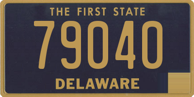 DE license plate 79040