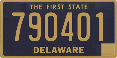 DE license plate 790401