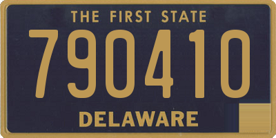 DE license plate 790410