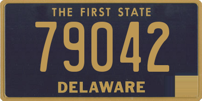 DE license plate 79042