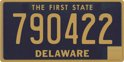 DE license plate 790422