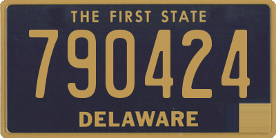 DE license plate 790424