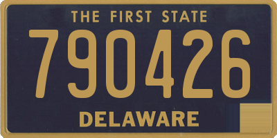 DE license plate 790426