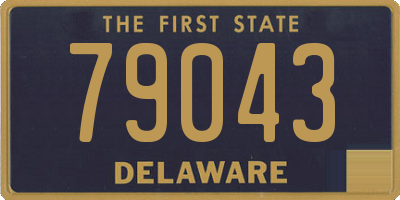DE license plate 79043