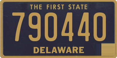 DE license plate 790440