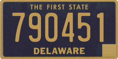 DE license plate 790451