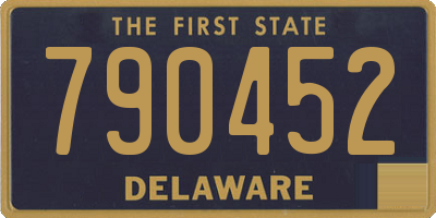 DE license plate 790452