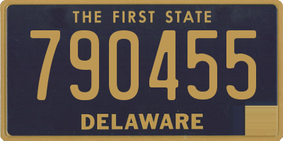 DE license plate 790455
