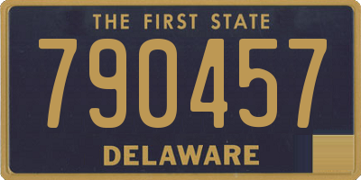 DE license plate 790457