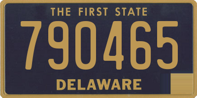DE license plate 790465