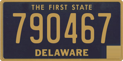 DE license plate 790467