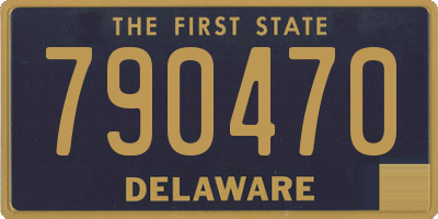 DE license plate 790470