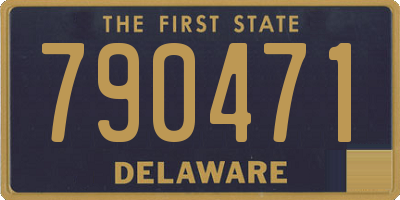 DE license plate 790471