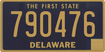 DE license plate 790476