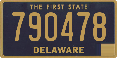 DE license plate 790478