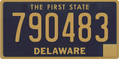 DE license plate 790483