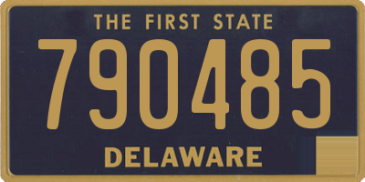 DE license plate 790485