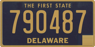 DE license plate 790487