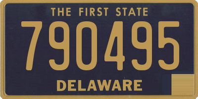 DE license plate 790495