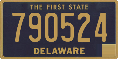 DE license plate 790524