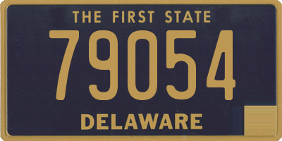 DE license plate 79054