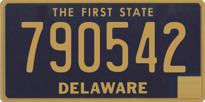DE license plate 790542