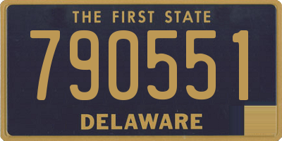DE license plate 790551