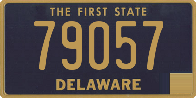 DE license plate 79057