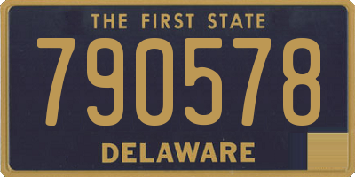 DE license plate 790578