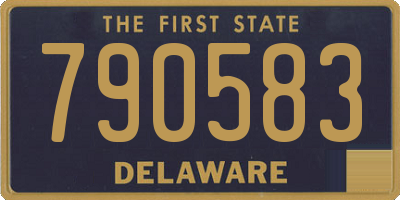 DE license plate 790583