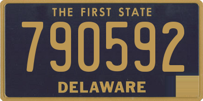 DE license plate 790592