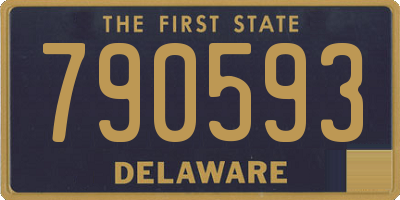 DE license plate 790593