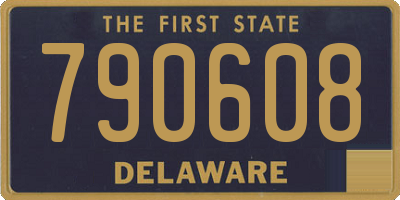 DE license plate 790608