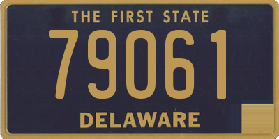 DE license plate 79061