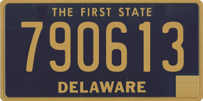 DE license plate 790613