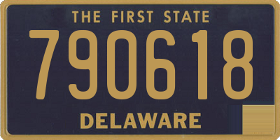 DE license plate 790618