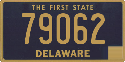 DE license plate 79062