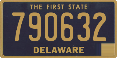 DE license plate 790632