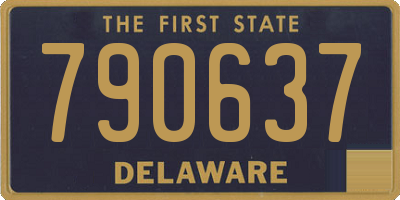 DE license plate 790637