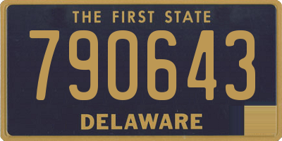 DE license plate 790643