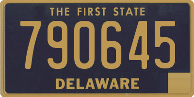 DE license plate 790645