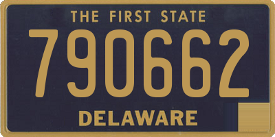 DE license plate 790662