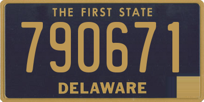 DE license plate 790671