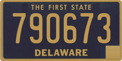 DE license plate 790673