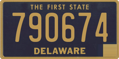 DE license plate 790674