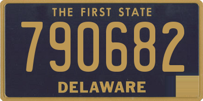 DE license plate 790682