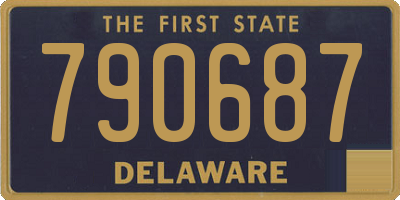 DE license plate 790687