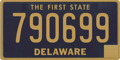 DE license plate 790699