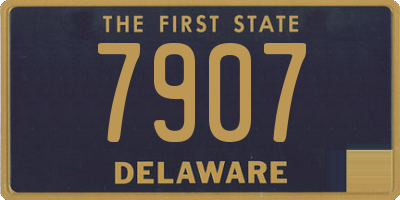 DE license plate 7907