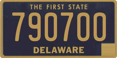 DE license plate 790700